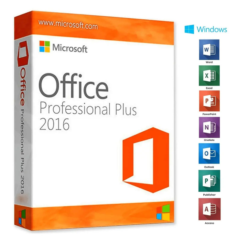 Microsoft Office 2016 Professional Plus - 32/64 Bits | Licencia ESD original